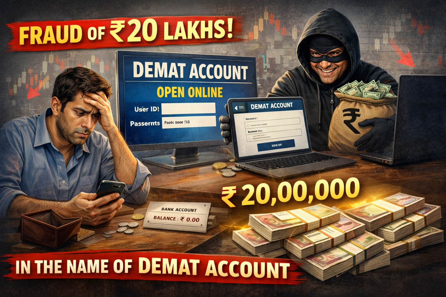 pimpri chinchwad-डिमॅट अकाउंटच्या नावाखाली २० लाखांची फसवणूक