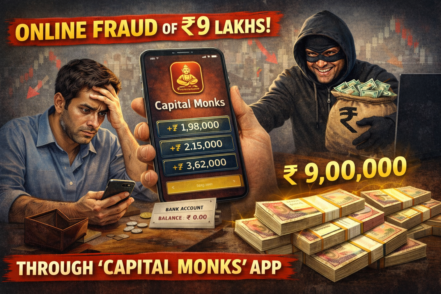 pimpri chinchwad-सांगवीत ‘कॅपिटल मोंक्स’ ॲपद्वारे नऊ लाखांची ऑनलाइन फसवणूक