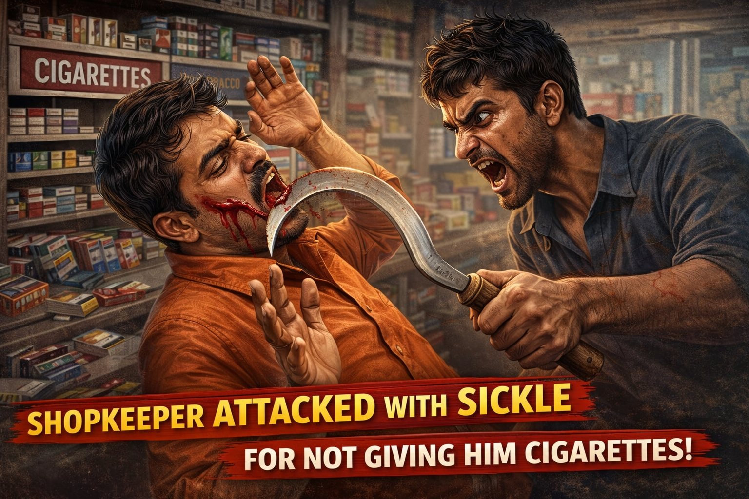 pimpri chinchwad crime – सिगारेट न दिल्याने दुकानदारावर कोयत्याने हल्ला