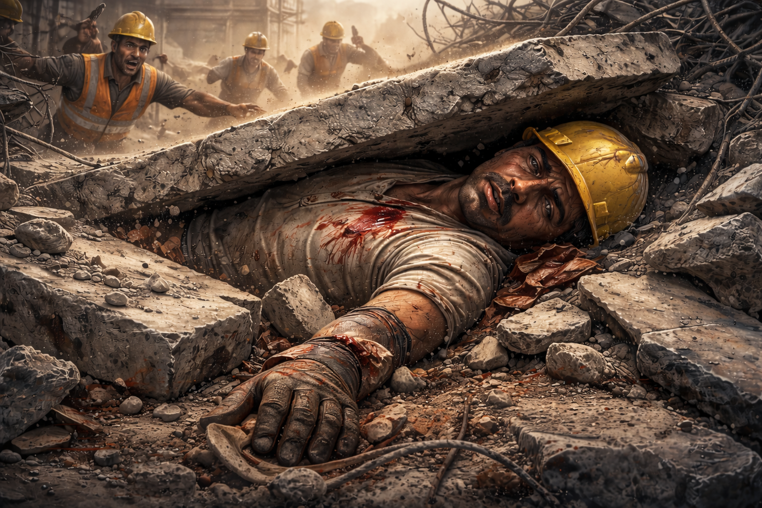 pimpri chinchwad-स्लॅब कोसळून मजुराचा मृत्यू; कंत्राटदारावर गुन्हा दाखल