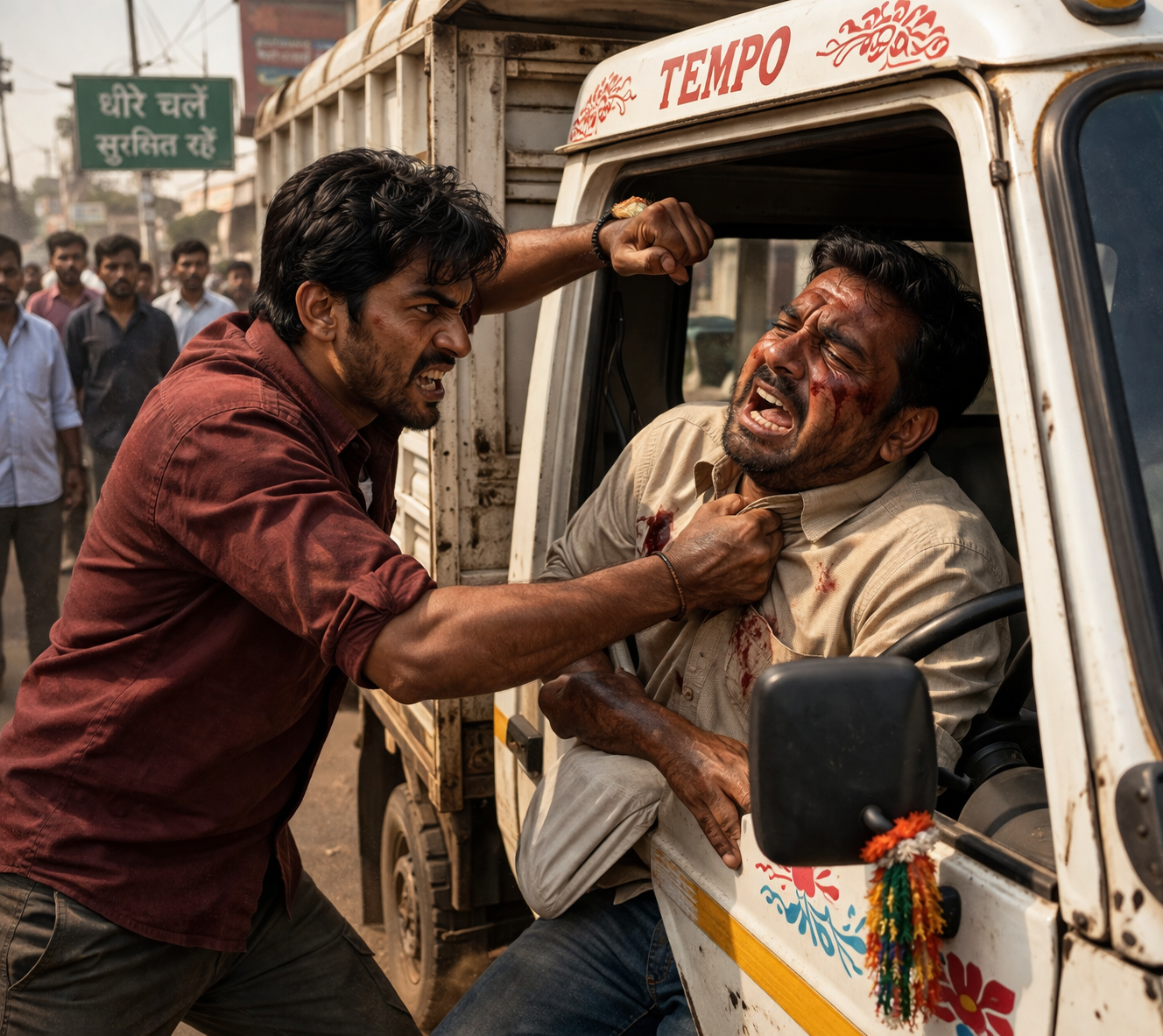 pimpri chinchwad crime-‘गाडी दमाने चालव’ म्हटल्याने टेम्पो चालकाला मारहाण
